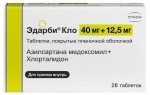 Эдарби Кло, табл. п/о пленочной 40 мг+12.5 мг №28