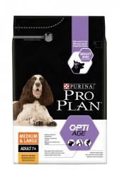 Сухой корм, Proplan (Проплан) 3 кг для собак старше 7 лет средних и крупных пород с чувствительной кожей с курицей и рисом