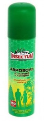 Аэрозоль, Insectum Laboratory (Инсектум Лабораторис) 150 мл от комаров слепней блох и мошек