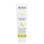 Средство, Aravia Laboratories (Аравия Лабораториес) 100 мл крем для умывания+скраб+маска Анти-акне 3 в 1 с aha-кислотами